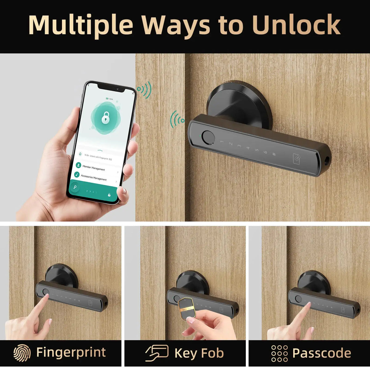 Viladepot Fingerprint Smart Door Lock — product view 3