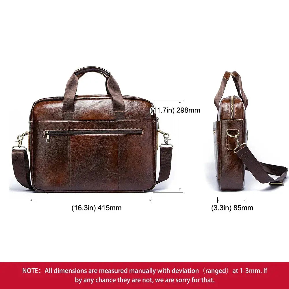 Premium Leather Briefcase For Men Professional Business Bag