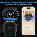 XTOOL AD20 Code Reader OBD2 Scanner IOS Android Car Diagnostic Tool Check Engine Light Battery Test Free Update