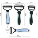 Professional Dual-Head Pet Deshedding Brush for Dogs Cats