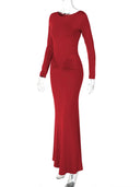Event-Ready Draped Maxi Dress for Women