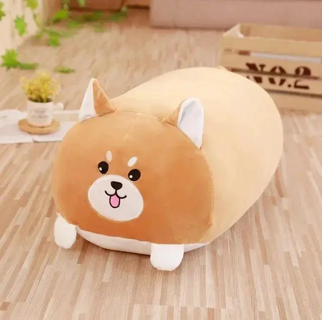 Cartoon Animal Plush Toy Set Cat Rabbit Dog Penguin Pig Frog