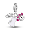 Sterling Silver Inlaid Zircon Beads