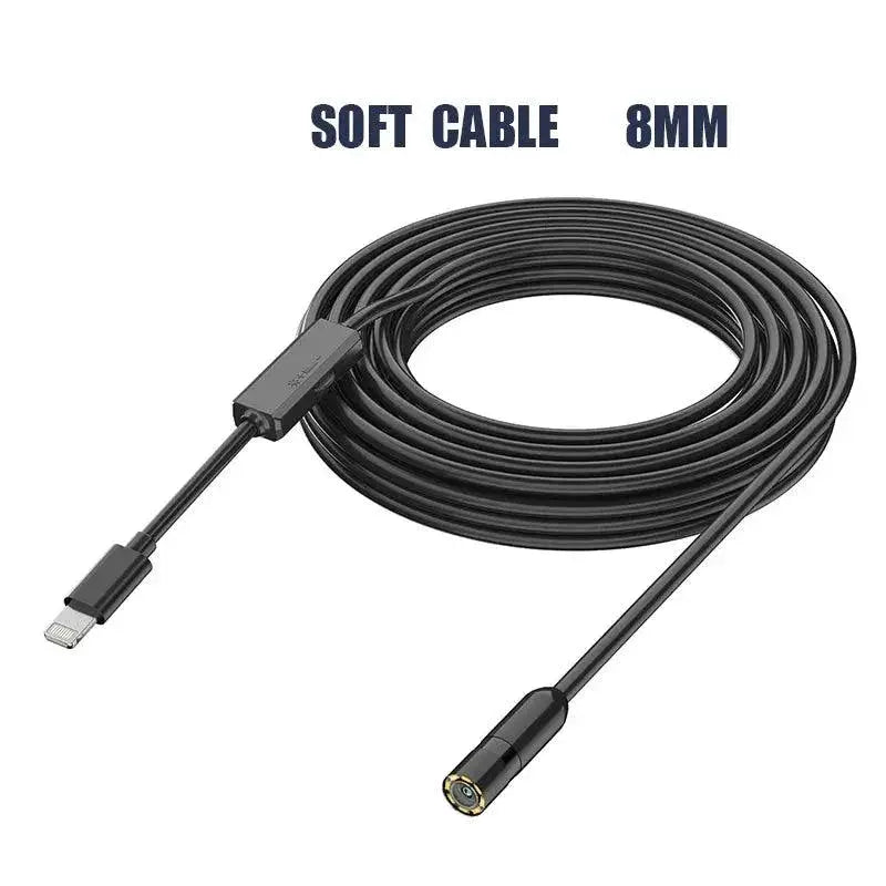 Industrial Endoscope Camera For iPhone iPad Borescope HD LED
