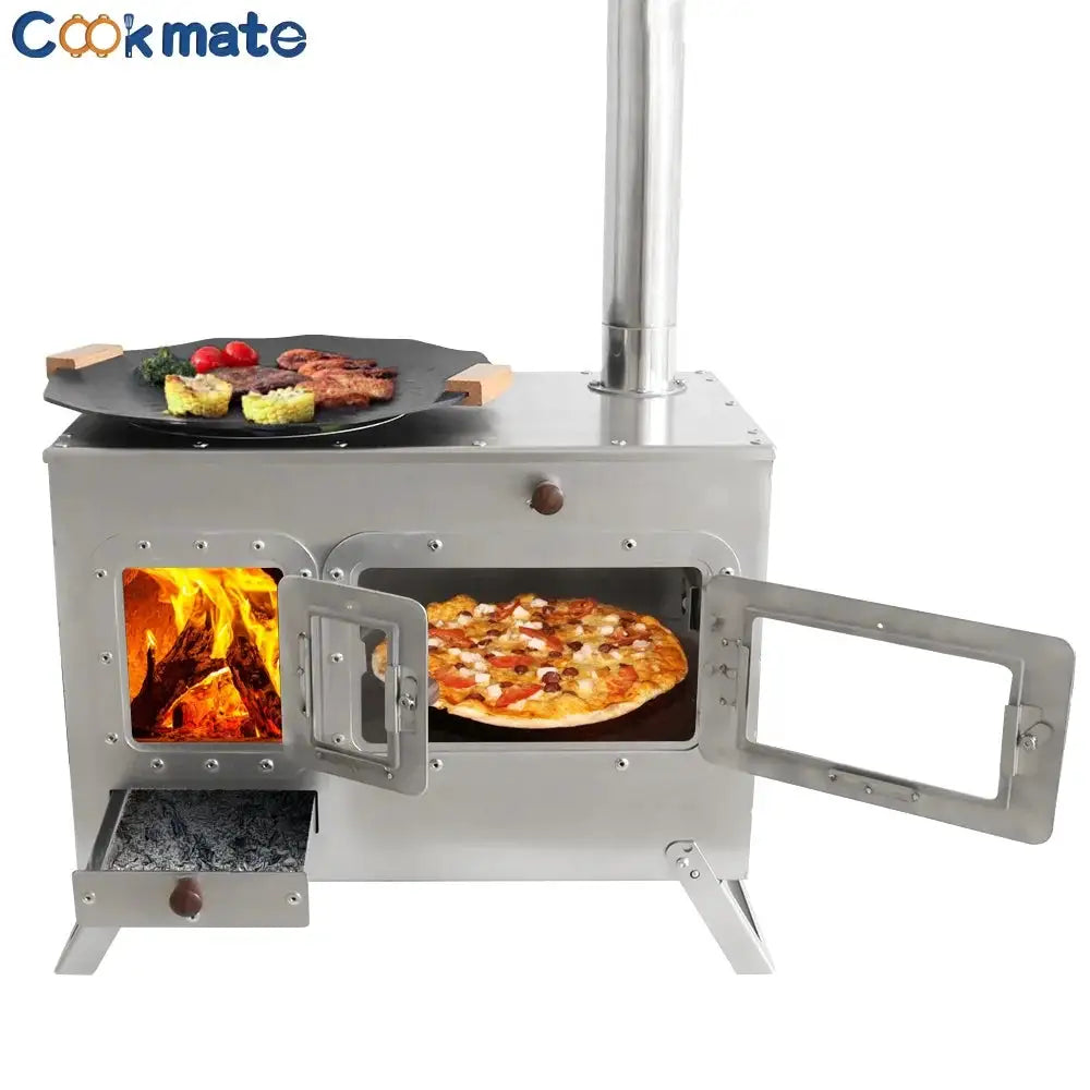 Design Stove Stainless Steel Thermal Tent Stove Burn Wood — product view 3