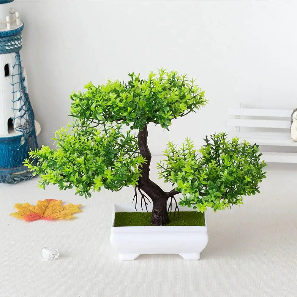 Artificial Bonsai Tree Pot Fake Plant For Home Decor