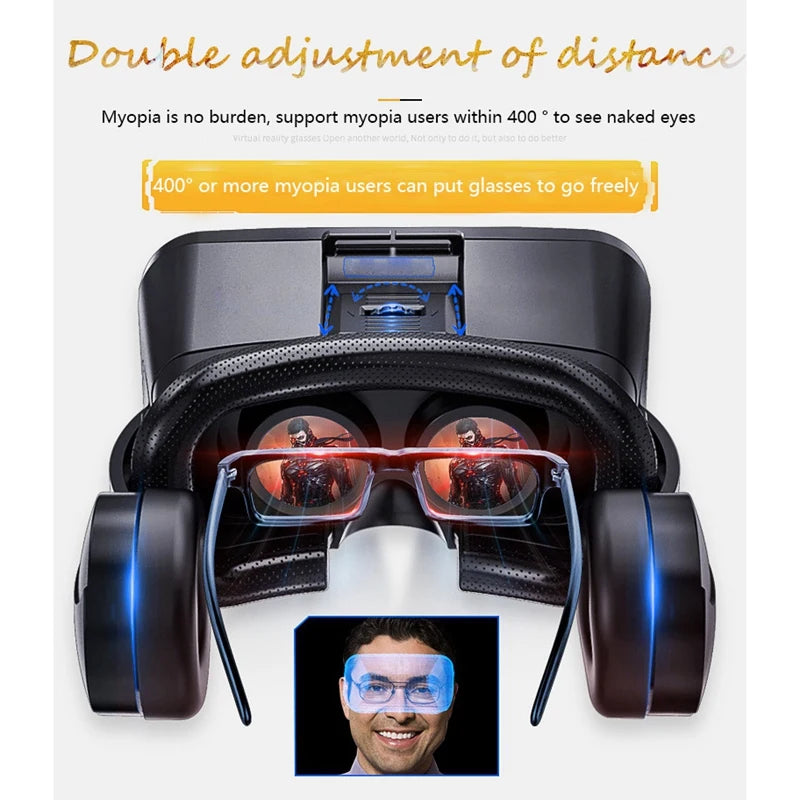 Headset Virtual Reality Vr Glasses
