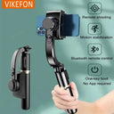Q08 Mobile Phone Holder Video Stabilizer Bluetooth Selfie Stick Tripod Gimbal