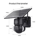 SHIWOJIA 6MP Solar Camera 4G Sim Card Outdoor 12X Zoom