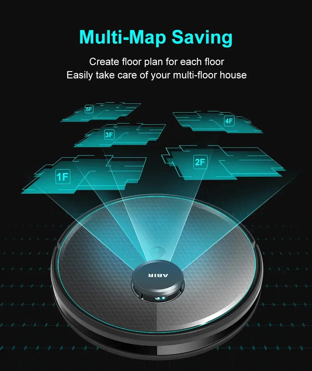 ABIR X8 Lidar Robot Vacuum Cleaner With Smart Water Tank - OurLum.com
