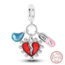 Red Series Charm Beads Sterling