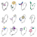 Adjustable Ring Sterling Silver Mermaid