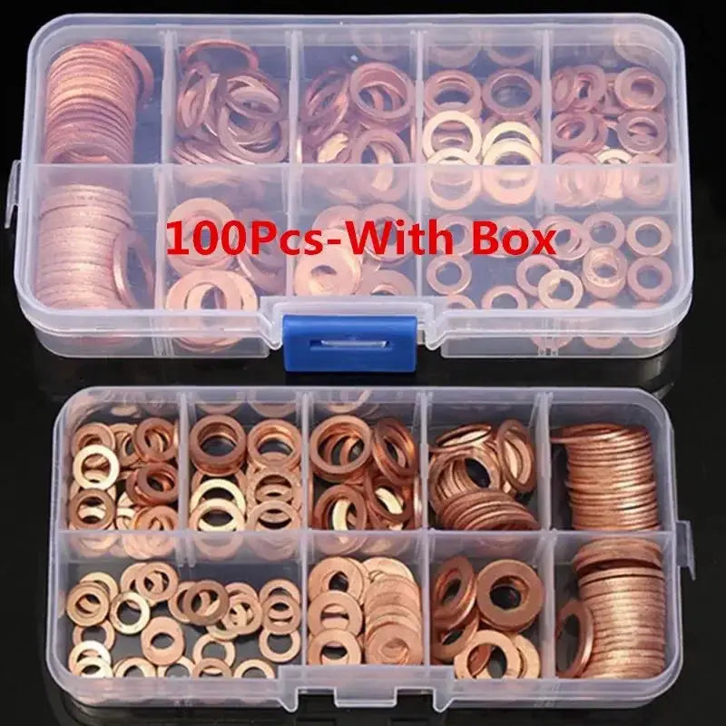 Copper Washer Gasket Nut And Bolt Set Kit M8 M10 M12 M14