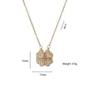 Fashion Retro Lucky Four Leaf Clover Necklace Gift for Women