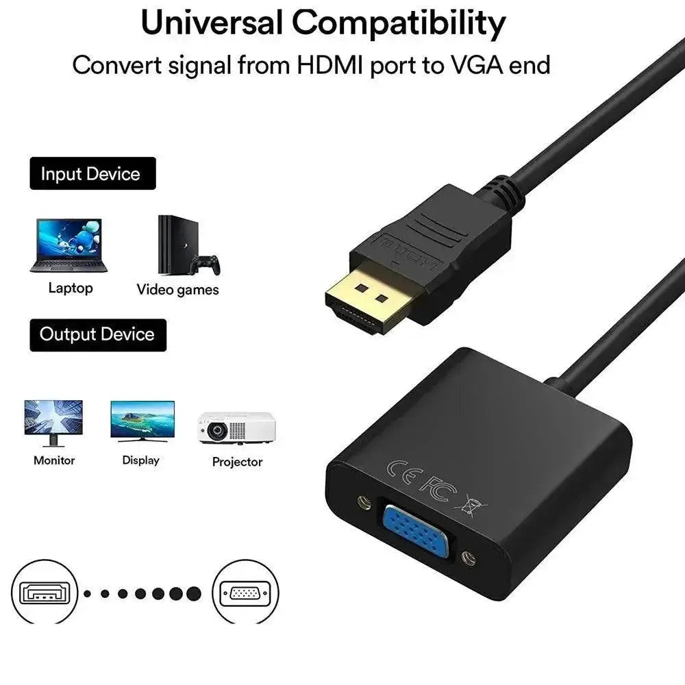 HDMI to VGA Adapter Enhanced Video Conversion for PC