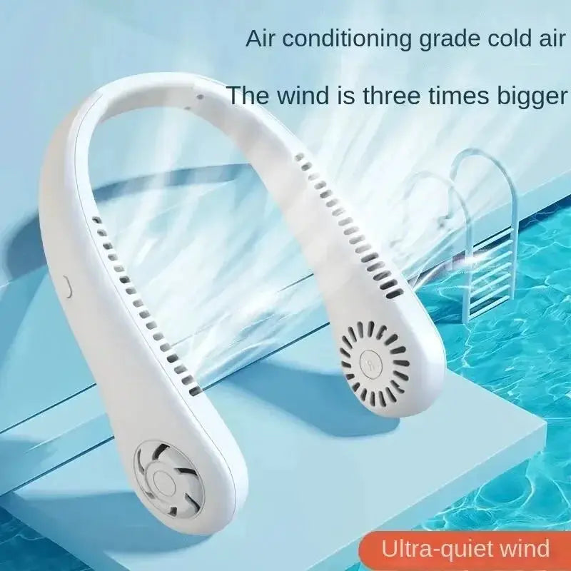 Fan Long Endurance Mini Neck Portable Bladeless Fan - OurLum.com