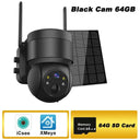 Solar-Powered Wireless Security Camera with Color Night Vision