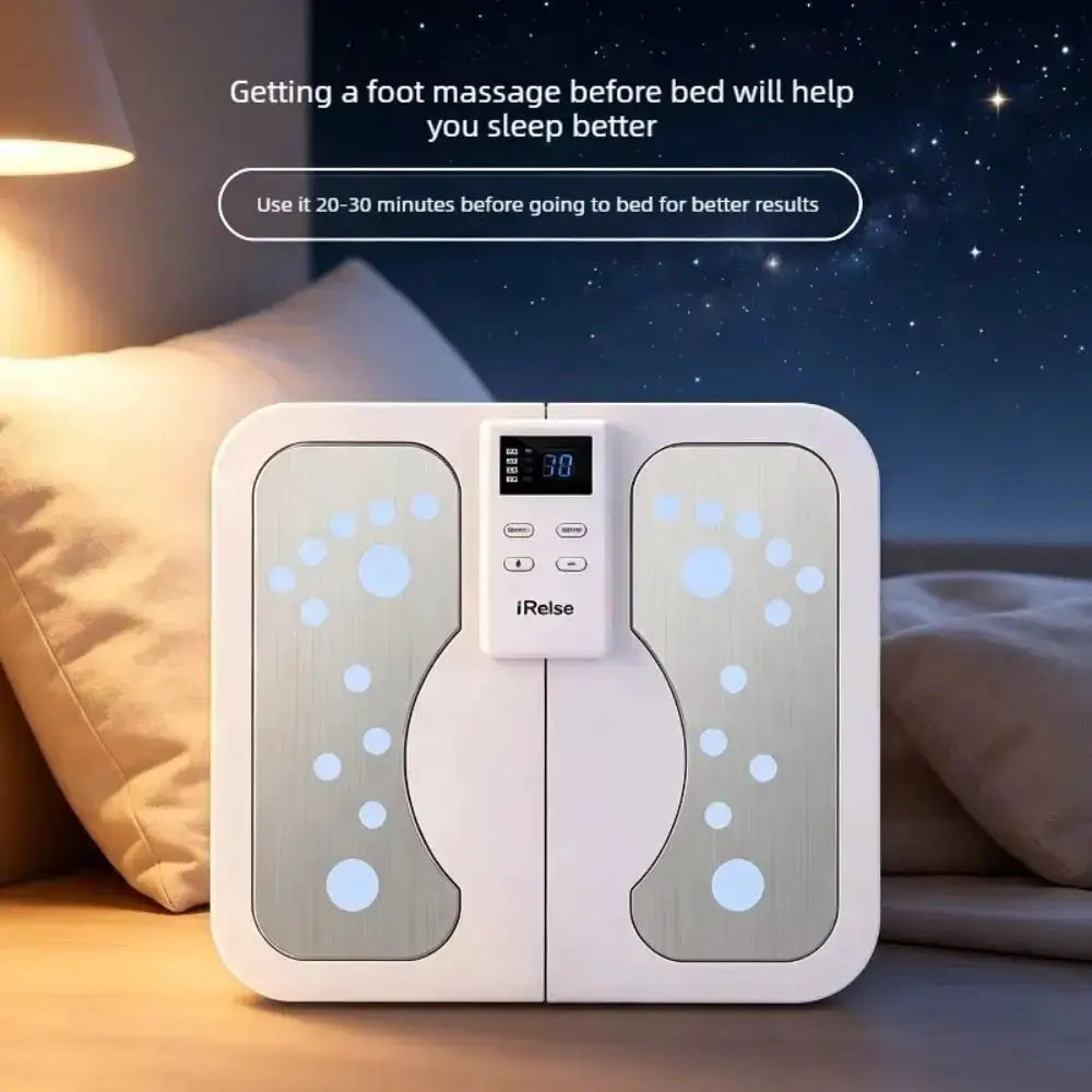 Remote Control Foot Massager Kneading Compression Low Frequency Pulse Electric Foot Stimulator Electric Stimulator Foldable
