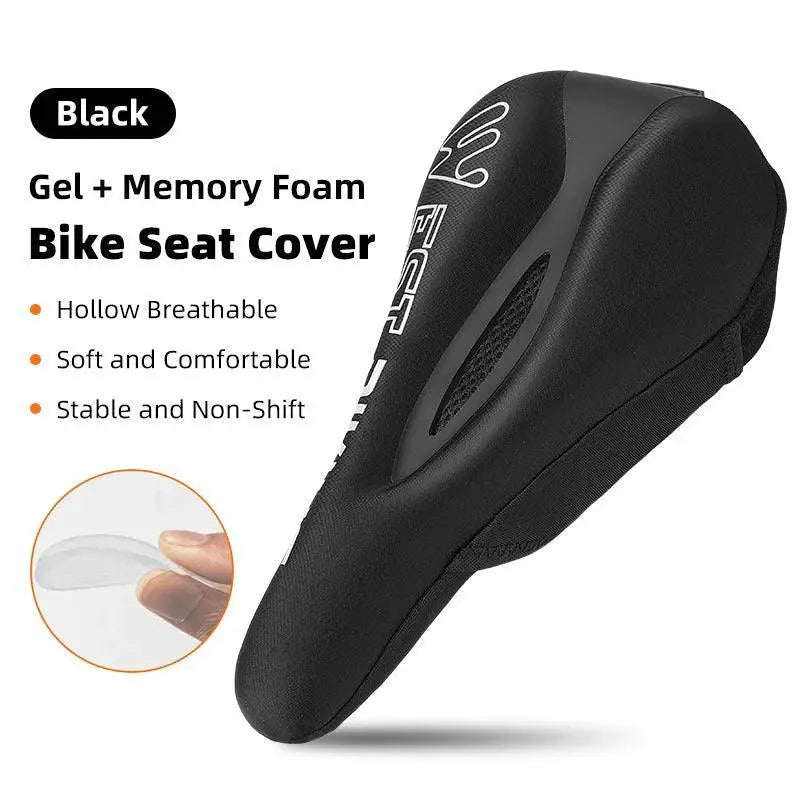 Six Color Gel Memory Foam Bicycle Seat Cover For Comfort