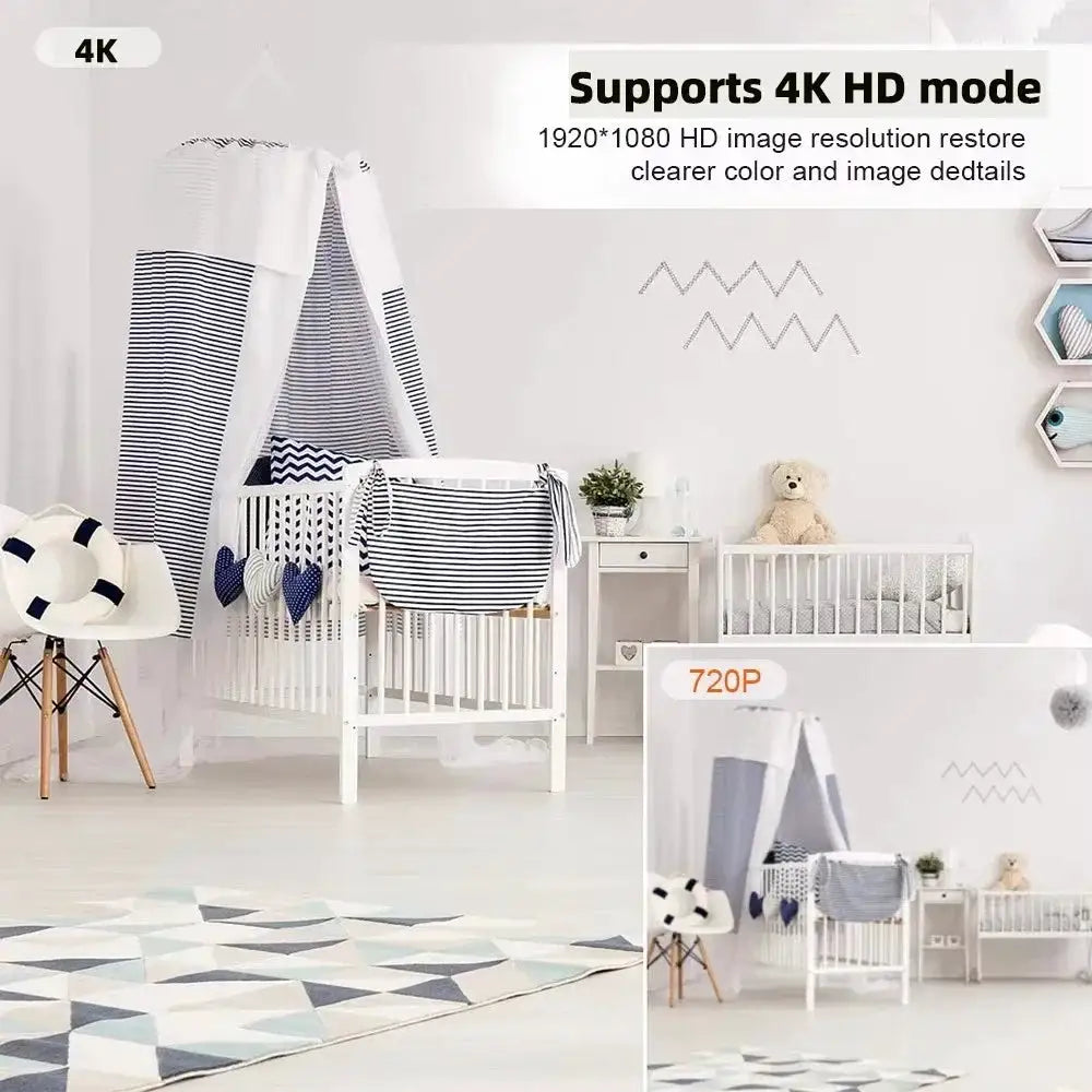 4K HD New Mini WiFi Camera, Supports Remote Viewing, Mobile Detection, Loop Storage, Home Nanny Style DIY Wireless Camera