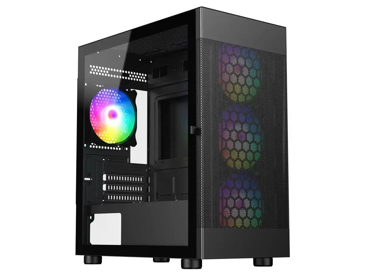 DIYPC ARGB-G5-BK Black Cases (Computer Cases - ATX Form)