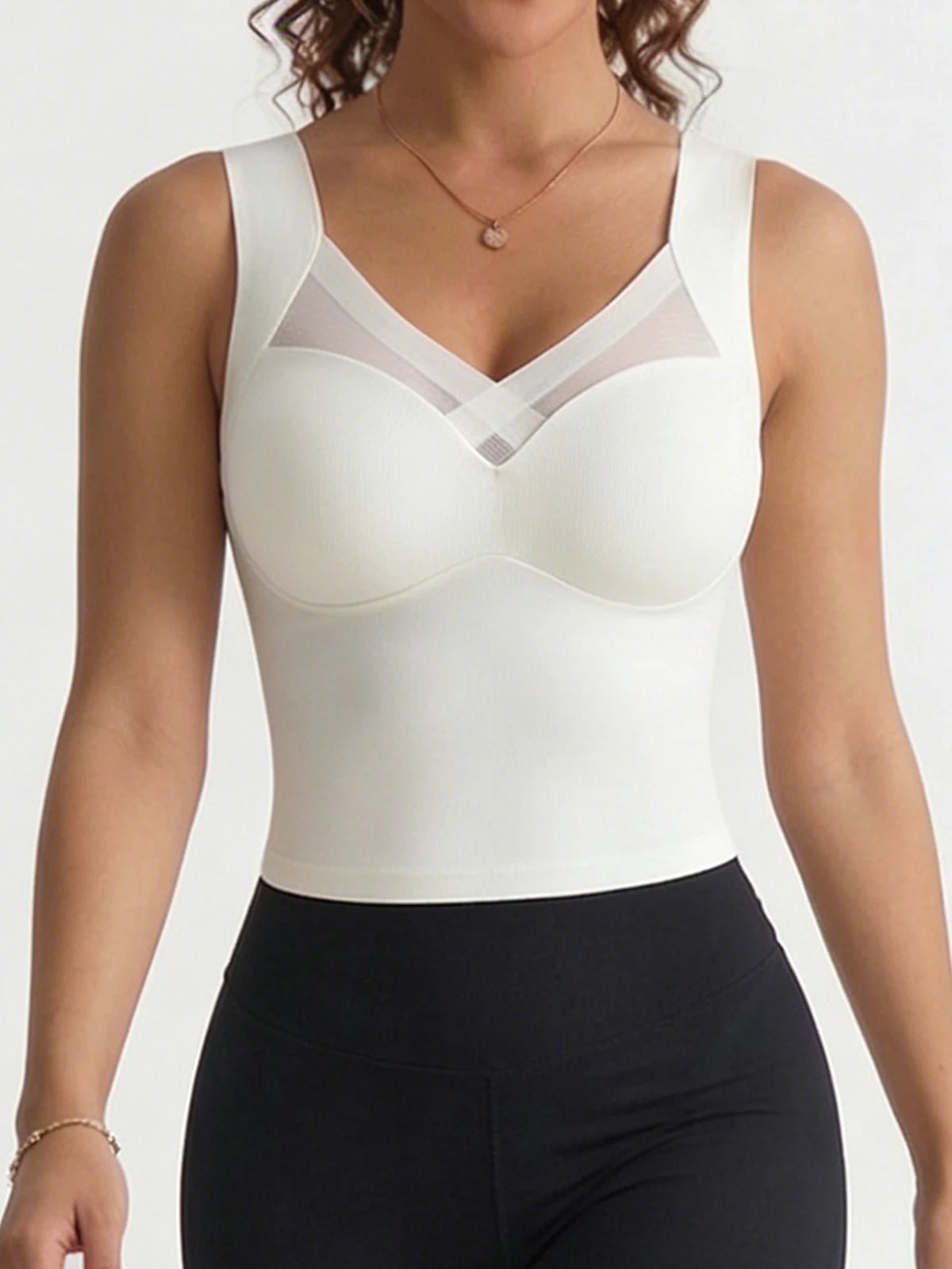 Mesh Wireless Seamless Bra