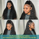 HD Transparent Deep Water Wave Curly Lace Front Wig 200%