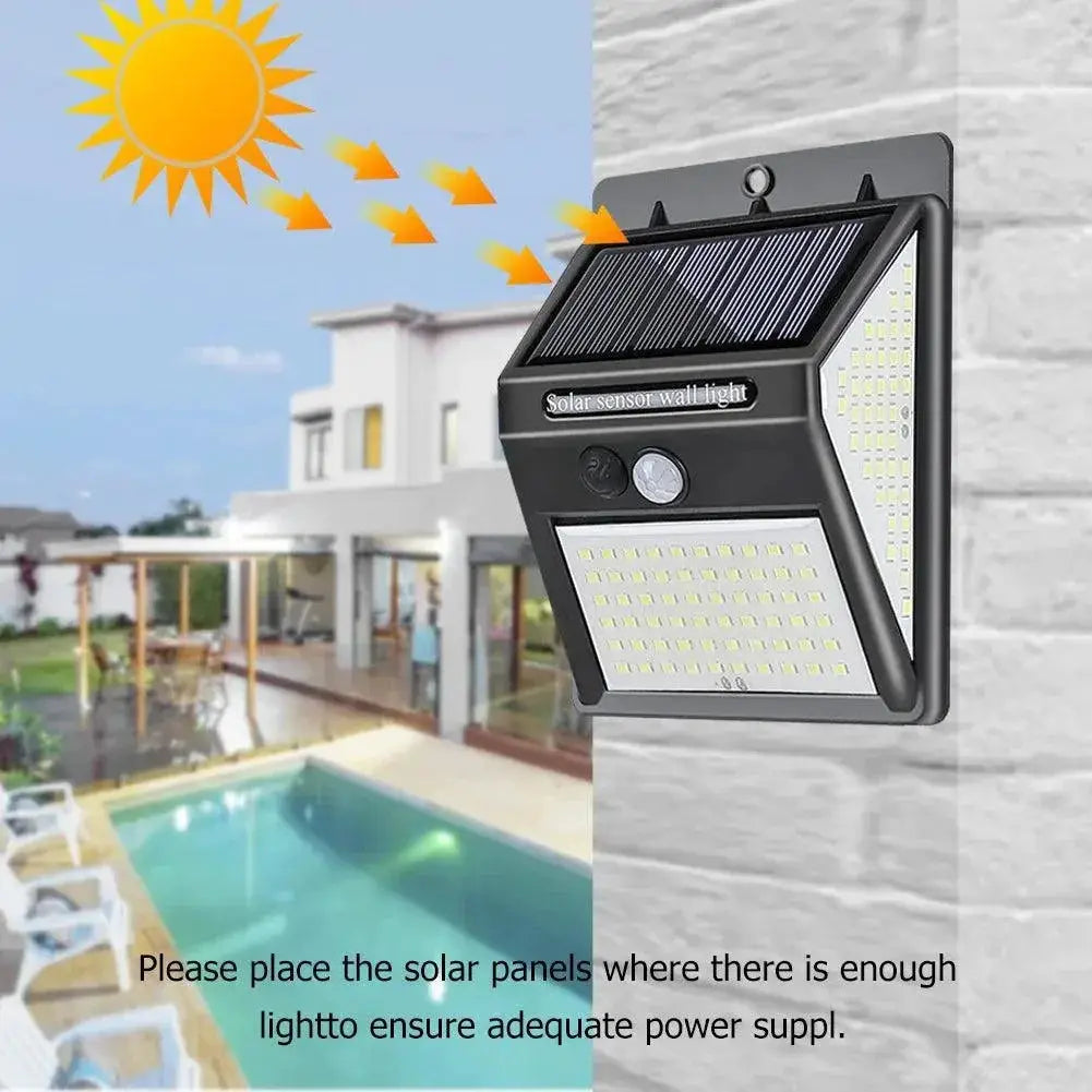 Solar Motion Sensor Spotlight Outdoor Security Lighting