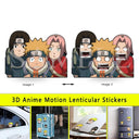 NARUTO Anime 3D Motion Lenticular Waterproof Stickers Set