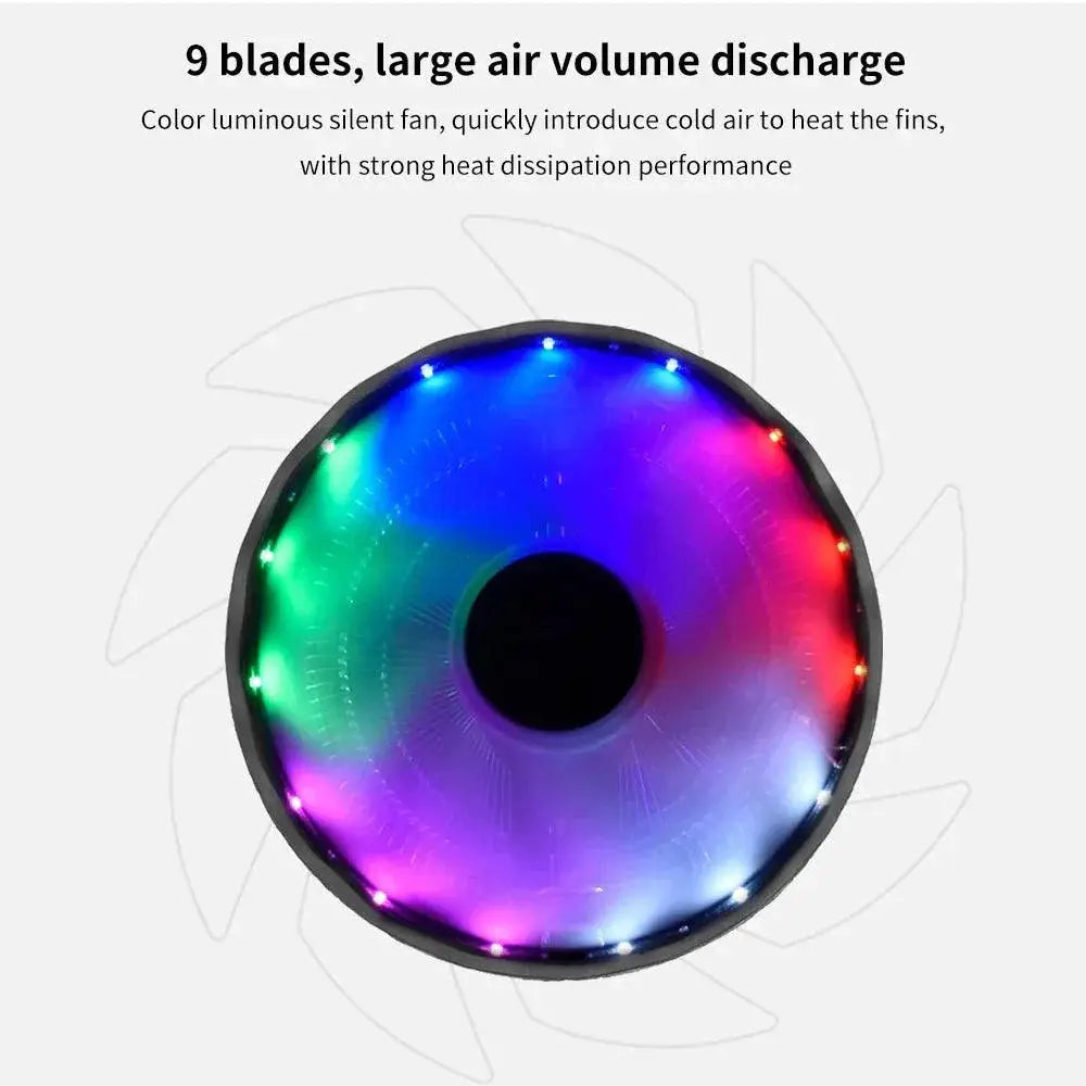 TISHRIC Enhanced RGB CPU Cooler For Gaming Performance