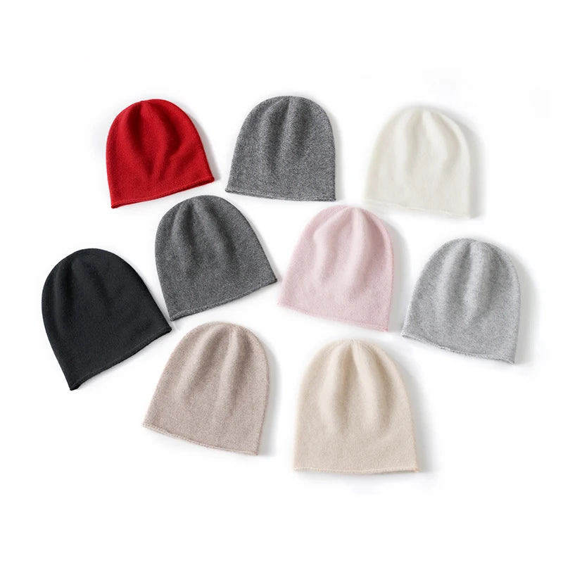 Wool Cashmere Knit Winter Hat