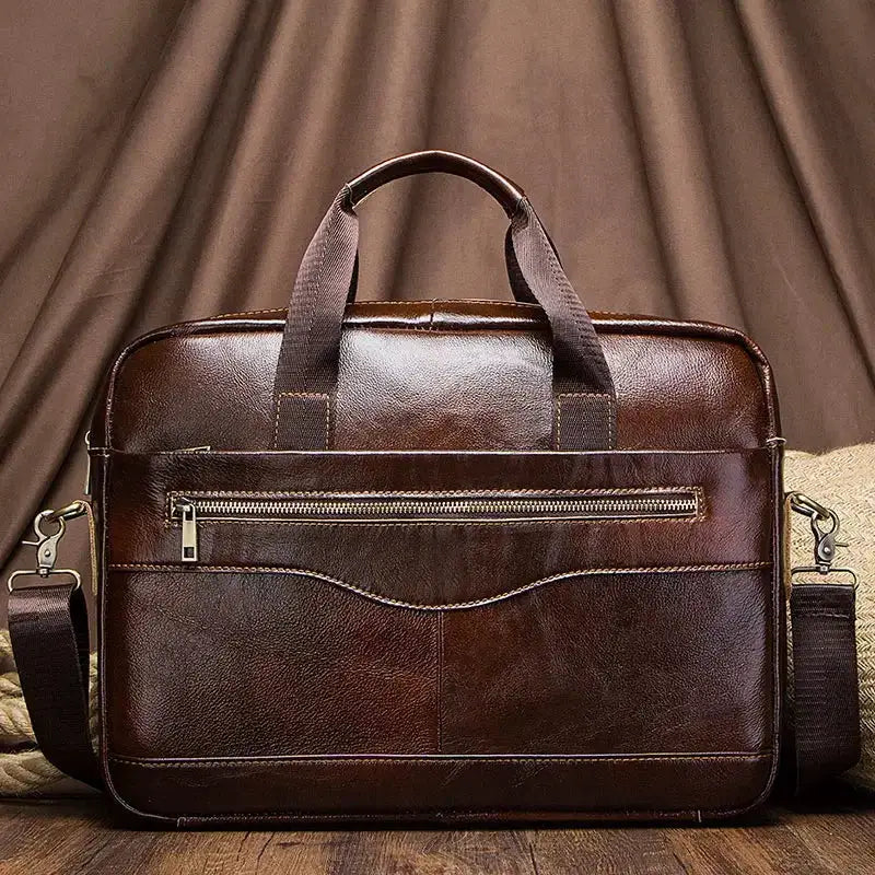 Premium Leather Briefcase For Men Professional Business Bag