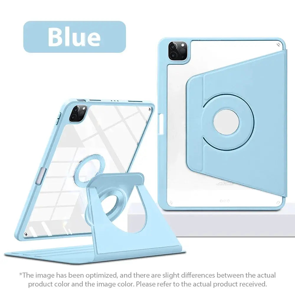 Magnetic Case For iPad Pro 11 12.9 13 2024 360 Rotation