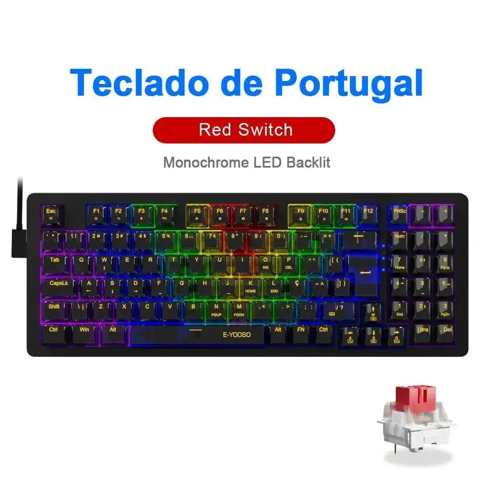EYOOSO Z94 Mechanical Gaming Keyboard With Backlit Layout