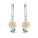 Customized Sunflower Ring Earrings