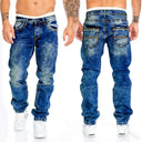 Mens Jeans Brands Straight Stretch Slim Jean Homme Pants