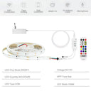 DC12V WS2811 RGBIC COB LED Strip With Tuya WiFi App Control Alexa Google
