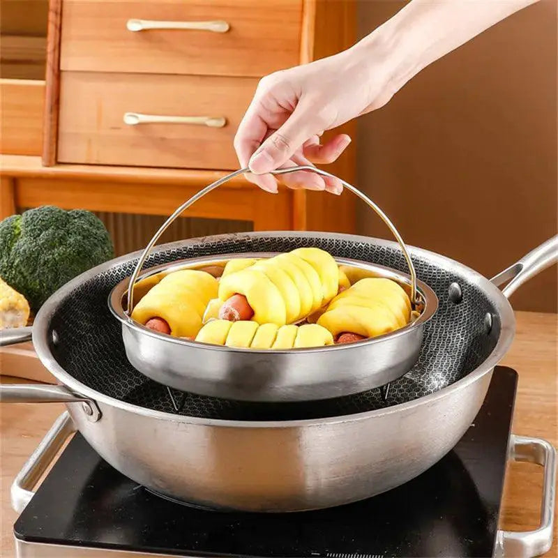 Stainless Steel Steamer Basket for Rice and Vegetables