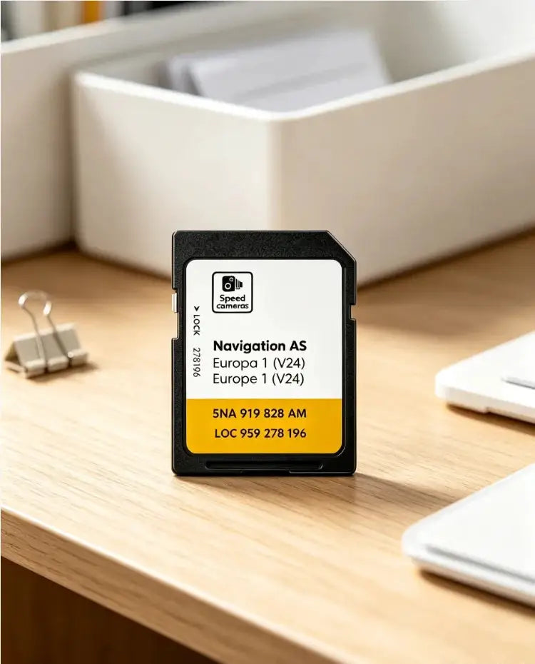 NEW for VW Discover Media Navigation AS V24 Map UK Europe 2026 Sat Nav SD Card 32GB