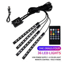 Rgb Car Ambient Foot Strip - App Music