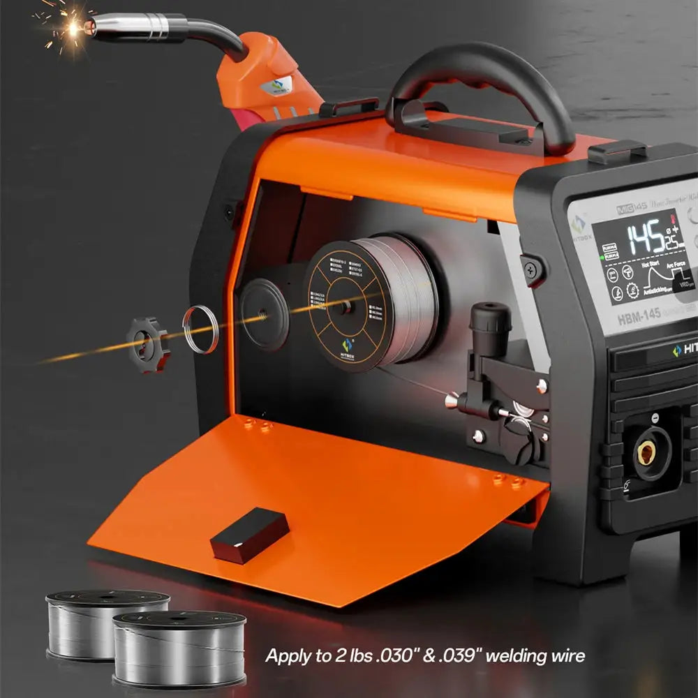 HITBOX HBM145 Synergic MIG Welding Machine — product view 5