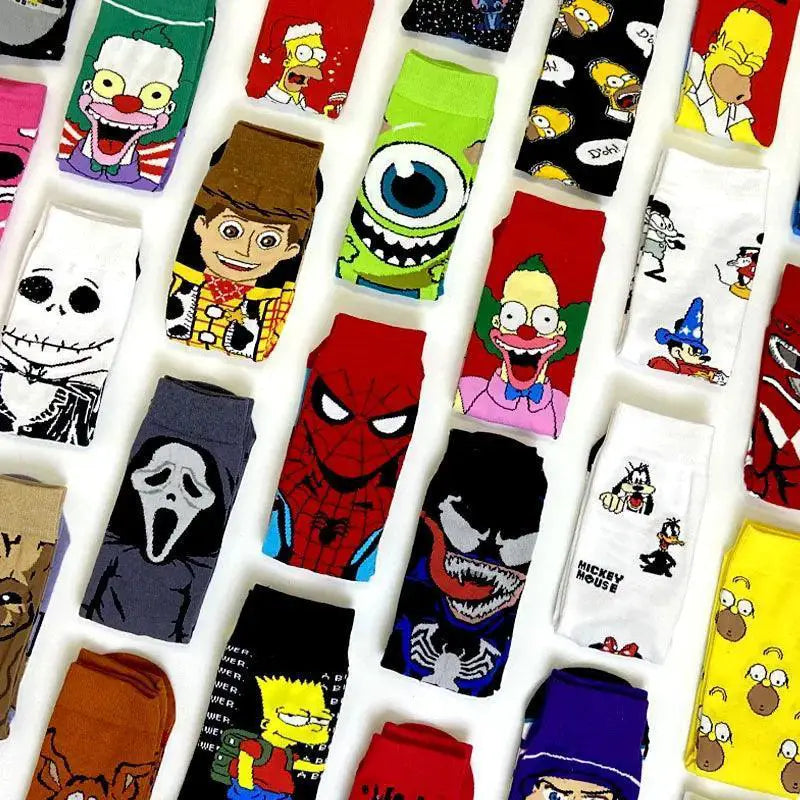 Couples Anime Marvel Knee High Cosplay Socks Fun Style