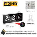 4K HD Mini WiFi Clock Camera, Supports Remote Viewing, Mobile Detection, Light Adjustment, Nanny Style Wireless WiFi Camera