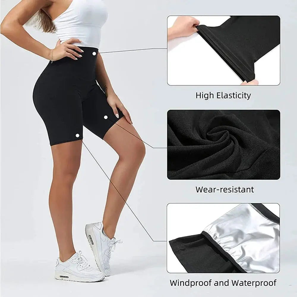 Sauna Sweat Shapewear Shorts Leggings Pants For Women