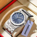 POEDAGAR Men Stainless Steel Watch