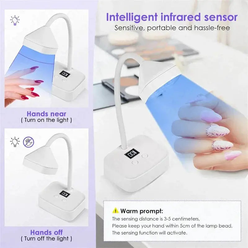 Sunuv Cordless Nail Dryer Flash Cure UV LED Lamp Pro