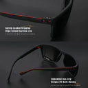 Square Polarized Sunglasses - Reliable UV Guard.