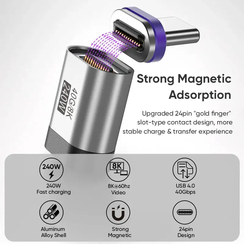 Magnetic USB C Adapter Fast — product view 2