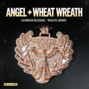 Iced Out Angel Wheat Wreath