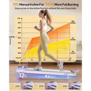 Slim 3.5HP Incline Walking Pad Treadmill 350LBS 4in1 Under Desk